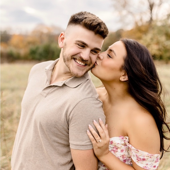 Alamour The Label White & Pink Dress used to Engagement Pictures - Picture 7 of 7